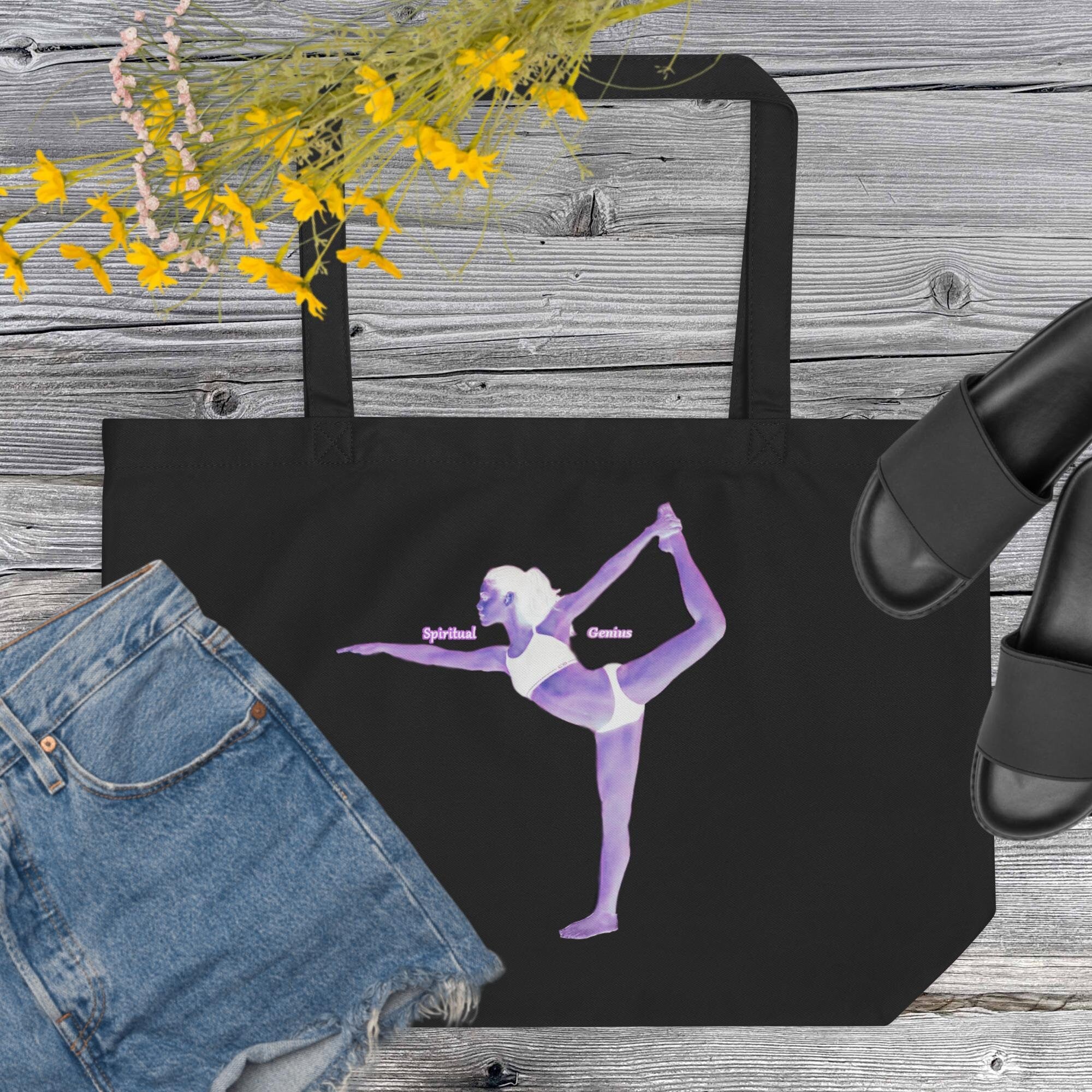 Tote Bags - Black and Tan