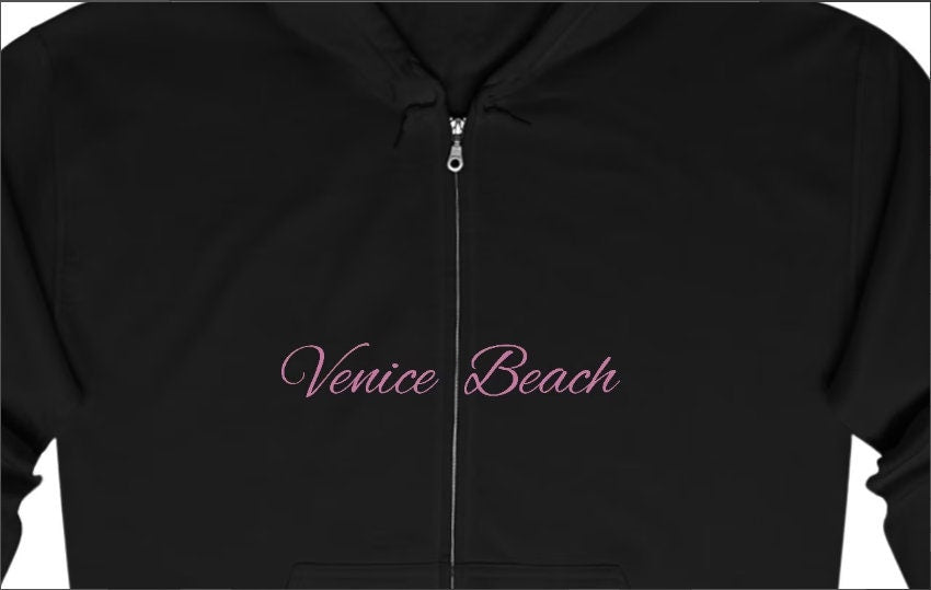 Hooded Sweatshirt with zipper - Options for black and white
