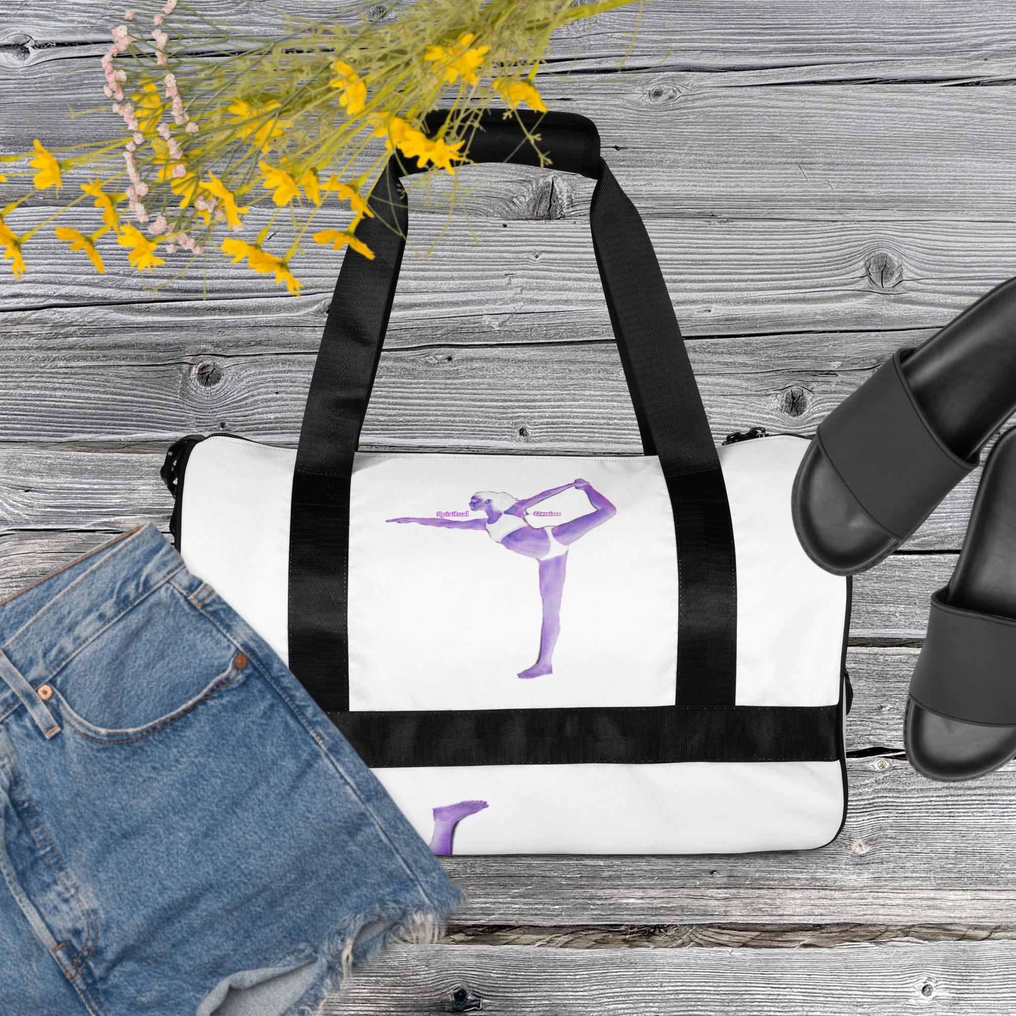Water-Resistant Yoga Pilates Bag: Gym Overnight Tote - Medium