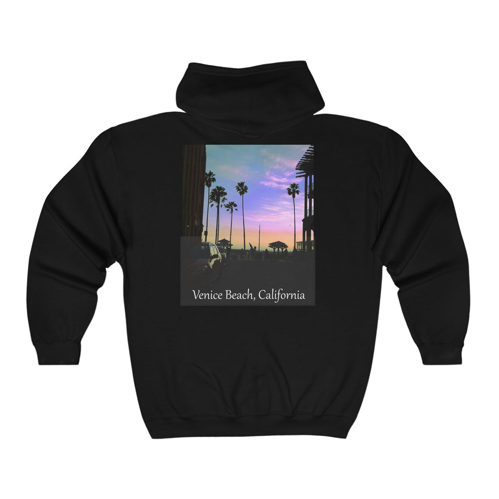 Hooded Sweatshirt with zipper - Options for black and white