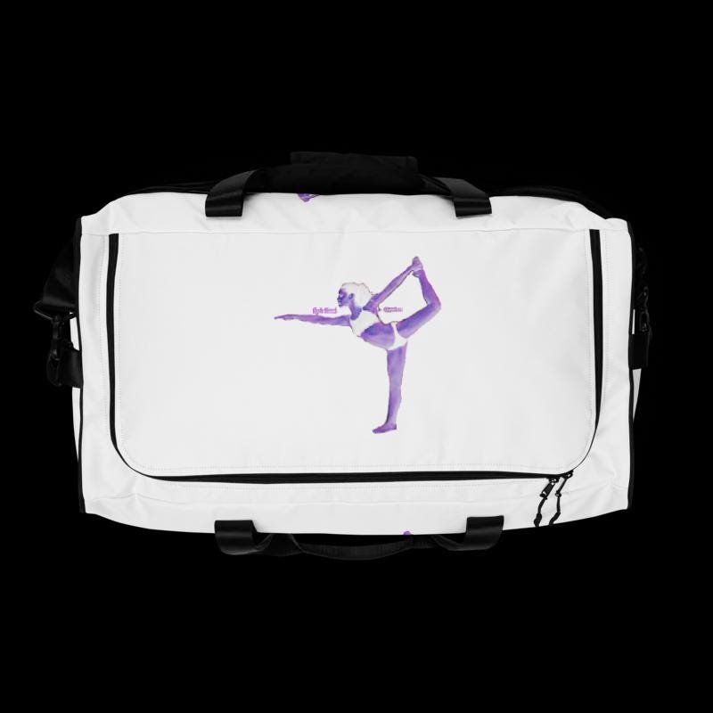 Water-Resistant Yoga Pilates Bag: Gym Overnight Tote - Large