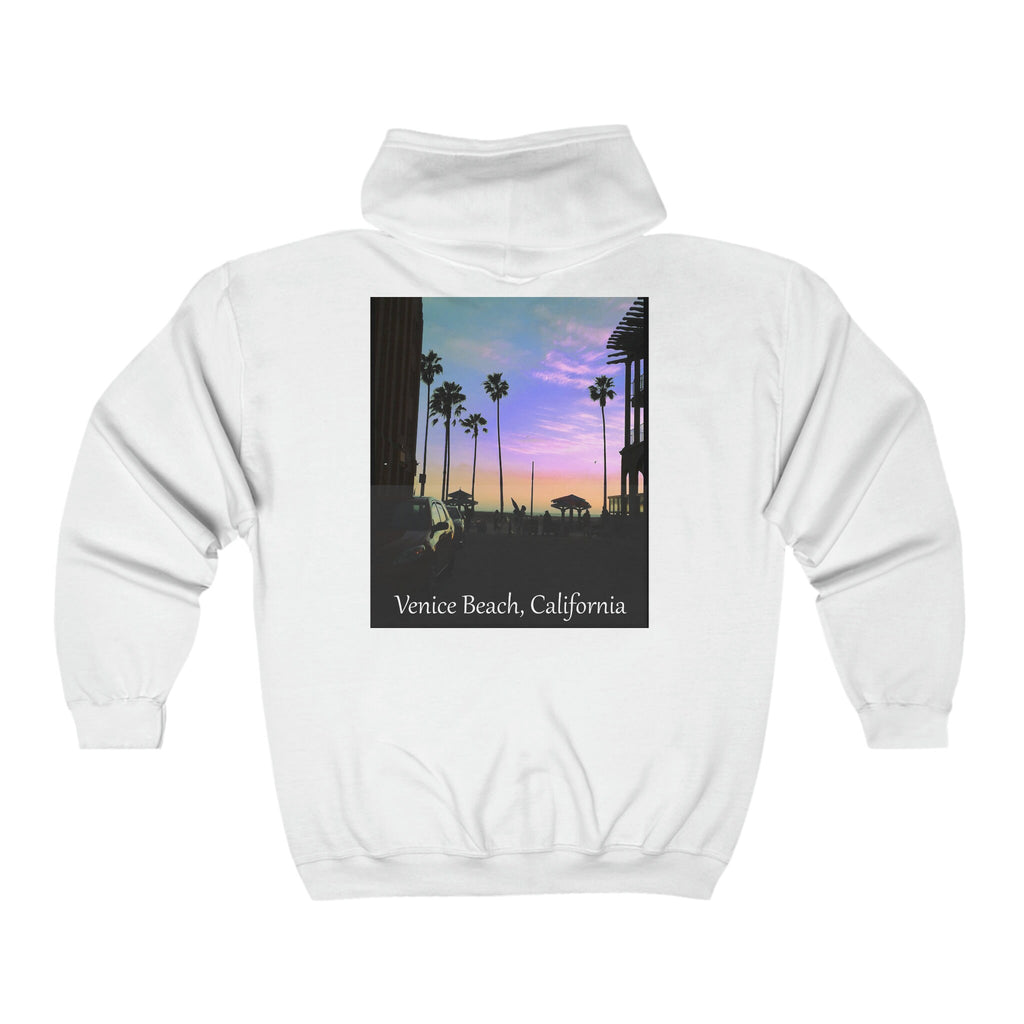 Hooded Sweatshirt with zipper - Options for black and white