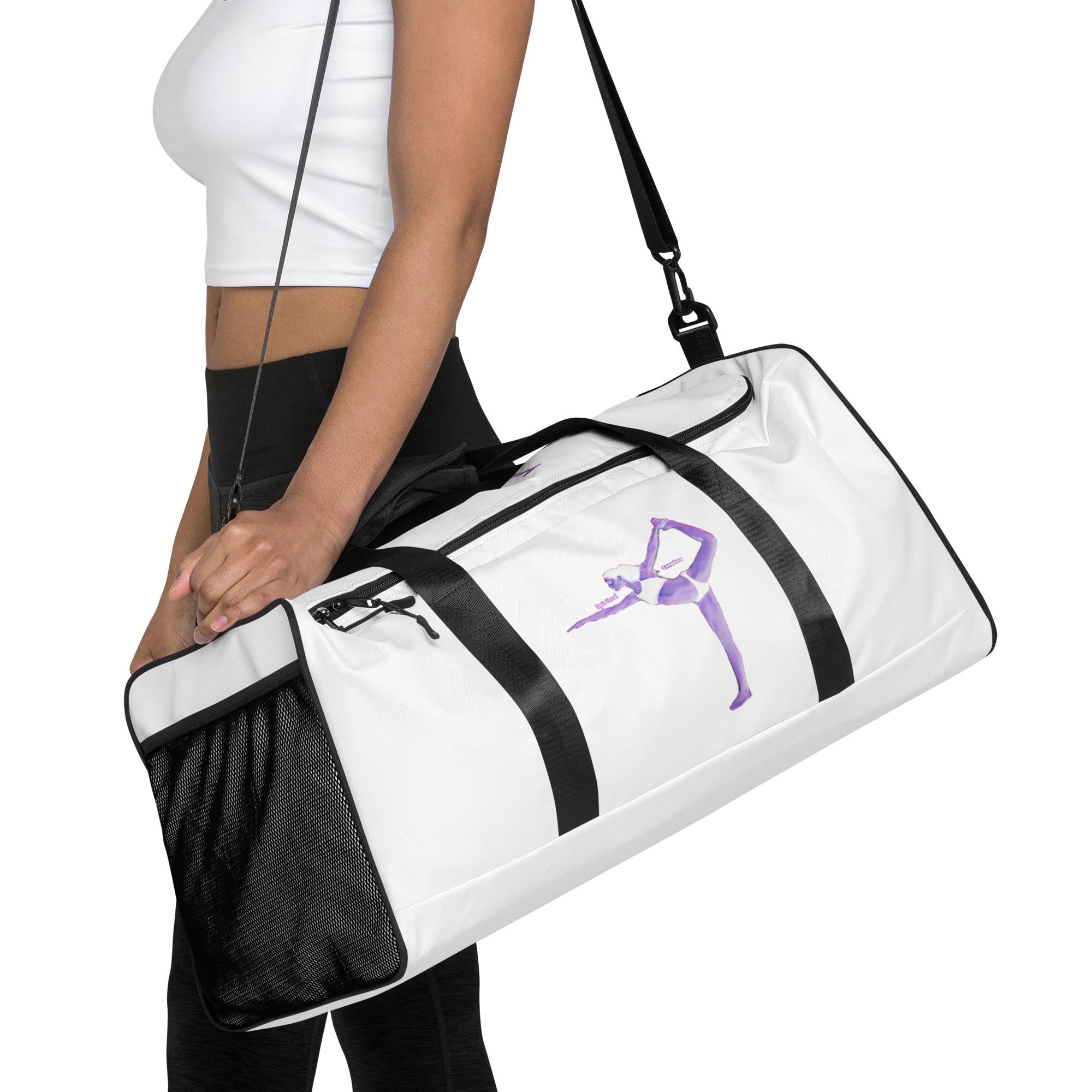 Water-Resistant Yoga Pilates Bag: Gym Overnight Tote - Large