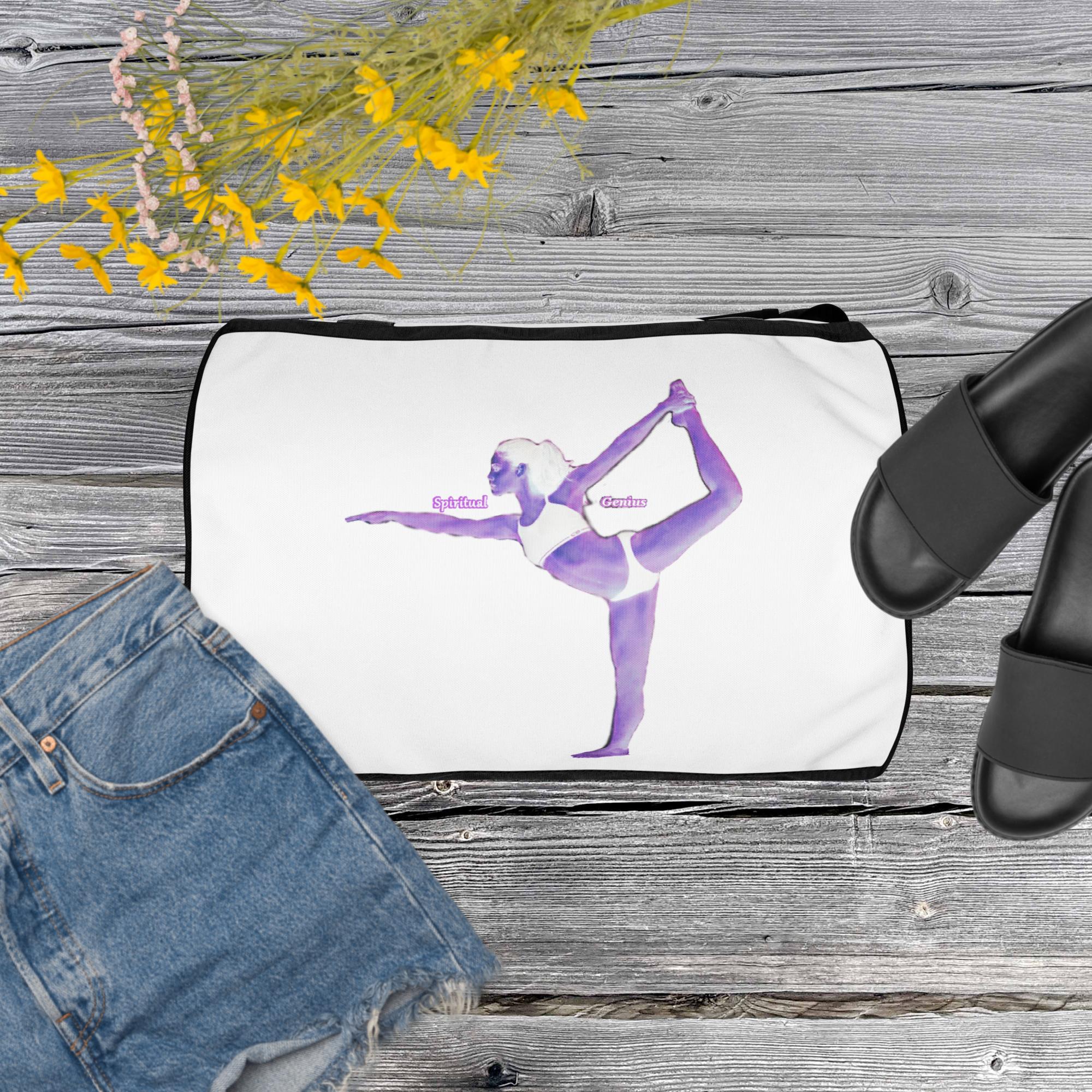Water-Resistant Yoga Pilates Bag: Gym Overnight Tote - Medium
