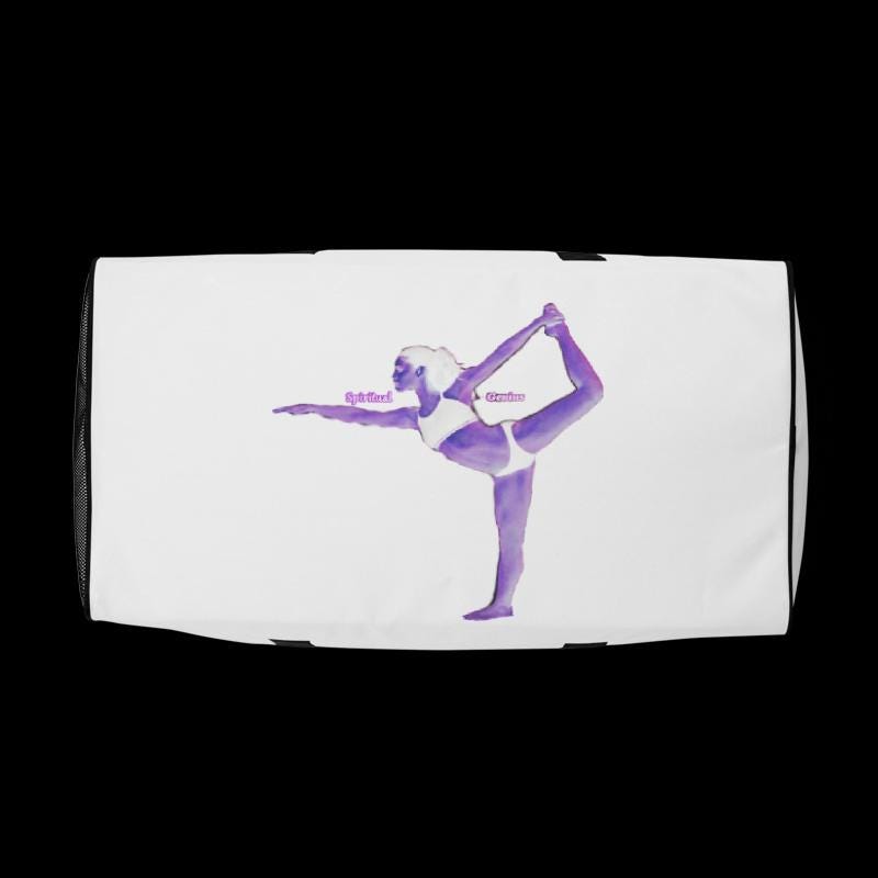 Water-Resistant Yoga Pilates Bag: Gym Overnight Tote - Large