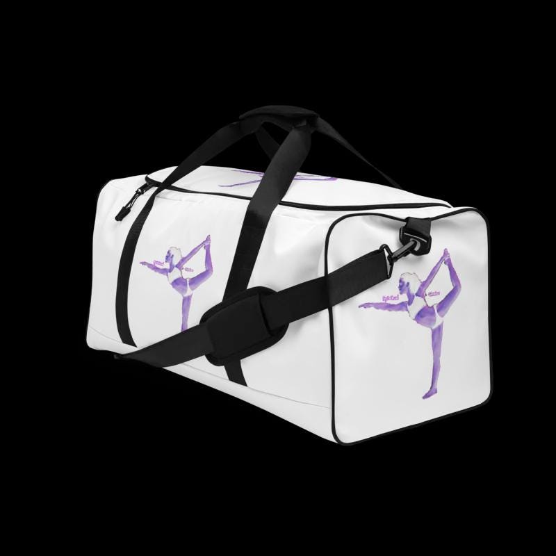 Water-Resistant Yoga Pilates Bag: Gym Overnight Tote - Large